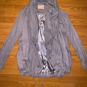 Gray trench jacket